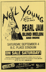 Neil Young and Pearl Jam 1993 Vancouver Concert | Sold for ...