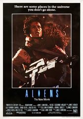 Aliens (james cameron) japanese movie poster – classic 80’s vintage