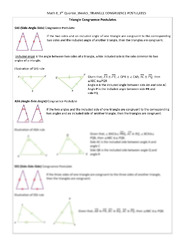 SOLUTION: Triangle congruence postulates - Studypool