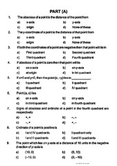SOLUTION: Mcqs about coordinate geometry - Studypool