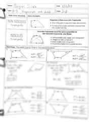 SOLUTION: Geometry notes trapezoids and kites png - Studypool