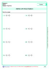 Adding Mixed Numbers Worksheet - Abhayjere