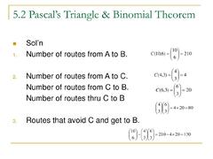 PPT - 5.2 Pascal's Triangle &amp; Binomial Theorem PowerPoint ...