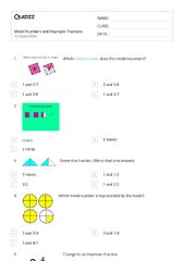 50+ Mixed Numbers and Improper Fractions worksheets on Quizizz ...