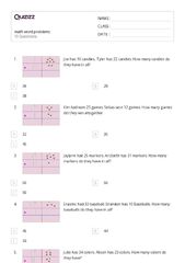 50+ Math Word Problems worksheets for 2nd Grade on Quizizz | ...