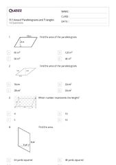 50+ area of rectangles and parallelograms worksheets for 11th Year ...