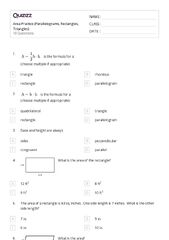 50+ area of rectangles and parallelograms worksheets for 10th Year ...