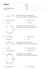 50+ area of rectangles and parallelograms worksheets on Quizizz ...