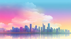 Pastel Colored Skylines - Pastel Stunning ...