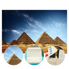 LYLYCTY Egyptian Backdrop ft Desert Blue Sky Pyramids Photo Background Studio Photography Props LY025 (The Great Pyramid of Giza)