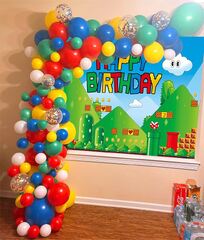 Amazon : Happy Birthday Backdrop for Kids Cartoon Backdrop ...