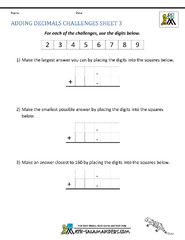 Adding Decimals Worksheet 5th Grade - Worksheets Library