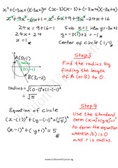 A-Math - Coordinate Geometry - Find the Equation of a Circle given ...