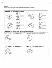 Solved Geometry 10.1-10.2 Arcs, Sectors, and Lines Tangent | Chegg ...