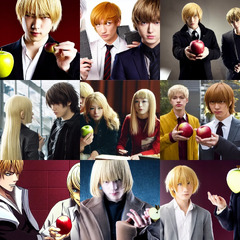 Light Yagami (Even Peters ) gives a red apple to Ryuk | Stable ...