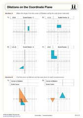 Dilations on the Coordinate Plane Worksheet | PDF able ...