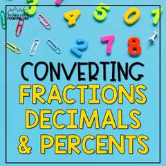 Daydream Education Fractions Decimals & Percentages Pack of 3 (Exploring Fractions & Decimals Kit)