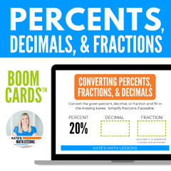 Converting Percents to Fractions and Decimals to Fractions ...