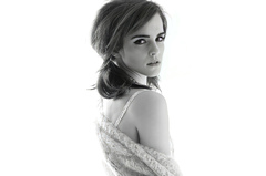 Emma Watson Actress Women Long Hair Brunette Simple Background ...