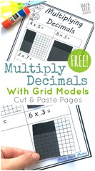 Adding and Subtracting Decimals - practice worksheet with grid ...