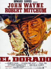 El Dorado L-R Robert Mitchum John Wayne On French 1966. Movie Master (El Dorado)