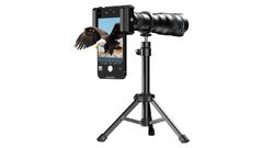 Apexel Phone 36X Telephoto Lens Kit with Metal Tripod Universal Phone Clip Lens Bag for Hiking Camping Wildlife Observation Moon Concert (Apexel High Power 36XTelephoto Lens with Phone Tripod for Samsung Pixel One Plus Huawei Lens Attachment)