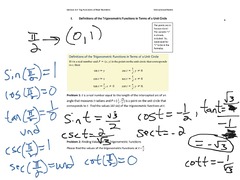 Section 5.4 Trigonometric Functions of Real Numbers; Periodic ...