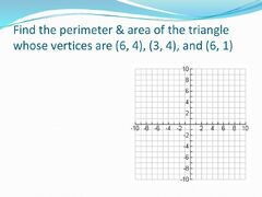 work: Area & Perimeter of Triangles in a Coordinate Plane ...