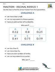 Converting Decimals to Fractions Worksheet - Worksheets Library