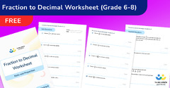 FREE] Fraction to Decimal Worksheet