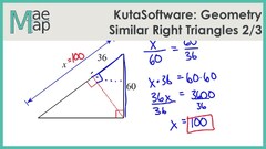 KutaSoftware: Geometry- Similar Right Triangles Part 2 ...