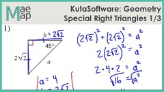 KutaSoftware: Geometry- Special Right Triangles Part 1 ...