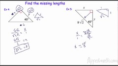 KutaSoftware: Geometry- Special Right Triangles Part 1 ...