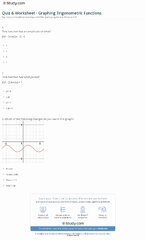 50 Graphing Trig Functions Practice Worksheet