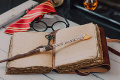 Harry Potter Aesthetic Wand And Spell Book ...