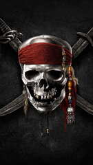 Pirates, dark, devil, pirates of the caribbean, skull, sward,...