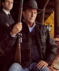 John Dutton Yellowstone Kevin Costner Wool Jacket