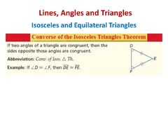 Isosceles and Equilateral Triangles