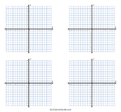 Grid Paper (able 4 Quadrant Coordinate Graph Paper Templates