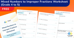 FREE] Mixed Numbers to Improper Fractions Worksheet