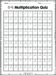 multiplication drills 1 12 times tables worksheets - able