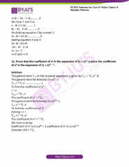 NCERT Solutions Class 11 Maths Chapter 8 Binomial Theorem -