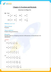 NCERT Solutions Class 7 Maths Chapter 2 Fractions and Decimals