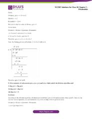 NCERT Solutions Class 10 Maths Chapter 2 Polynomials