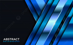 Modern Dark Background With Shinny Blue Gradient Shape And Lines Combination