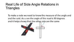 Triangle Inequality Theorem and Side Angle Relationship in ...