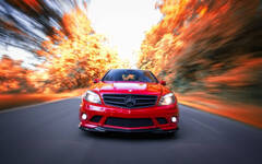 Red AMG Speeding Down The Road | s