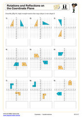 Reflections on the Coordinate Plane | Worksheet | Education ...