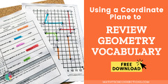 Using a Coordinate Plane to Review Geometry Vocabulary - Math Tech ...