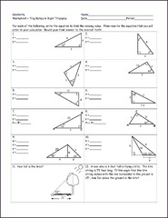 Trigonometry Word Problems Worksheets With Answers Worksheet : Resume